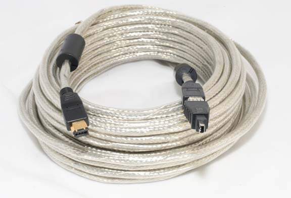 10 Meter FIREWIRE CABLE 6PIN 4PIN with Adapter