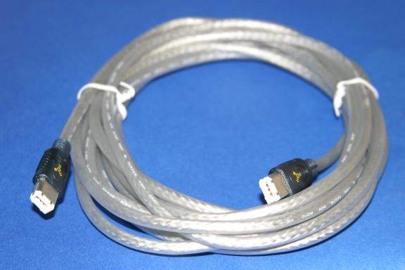 15FT FIREWIRE CABLE SILVER 6PIN 6PIN Special