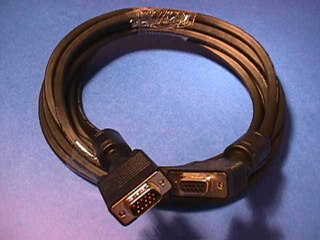 15FT SVGA CABLE MONITOR UL2919 HD15 EXTENSION Male to Female