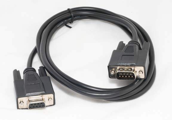 6FT DB9M to DB9F SERIAL CABLE BLACK