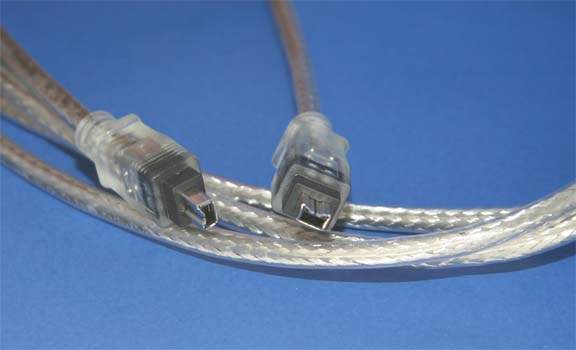 6FT FIREWIRE CABLE SILVER 4PIN 4PIN