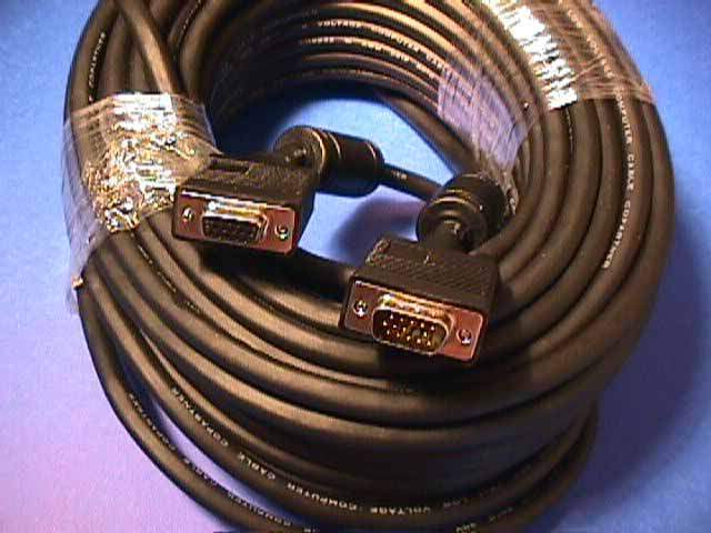 75FT SVGA CABLE MONITOR UL2919 HD15 EXTENSION Male to Female