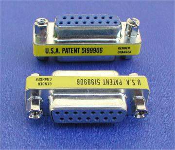 DB15 F-F GENDER CHANGER 2-Rows of Pins