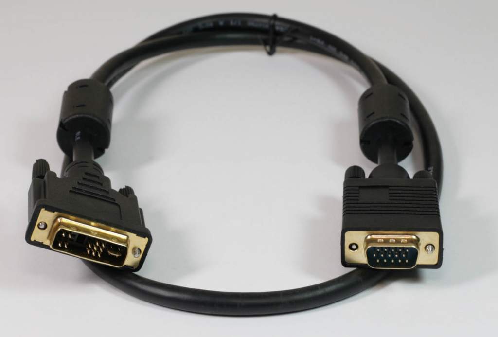 DVI-A to HD15 VGA Cable Assembly, 1 Meter (3.3ft) ANALOG