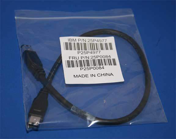 IBM FIREWIRE Cable 1.5Ft BLACK 6PIN 6PIN 25P4977