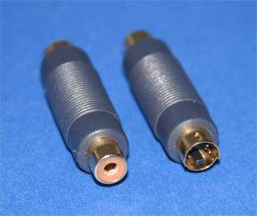 SVHS SVIDEO ADAPTER 4PIN MINI M To RCA-F
