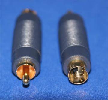 SVHS SVIDEO ADAPTER 4PIN MINI M To RCA-M