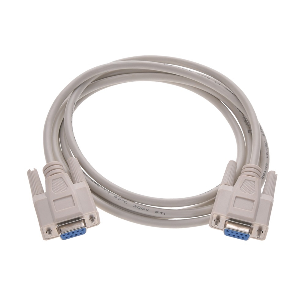15FT DB9 Female to DB9 Female RS232 Serial Straight-Through Cable