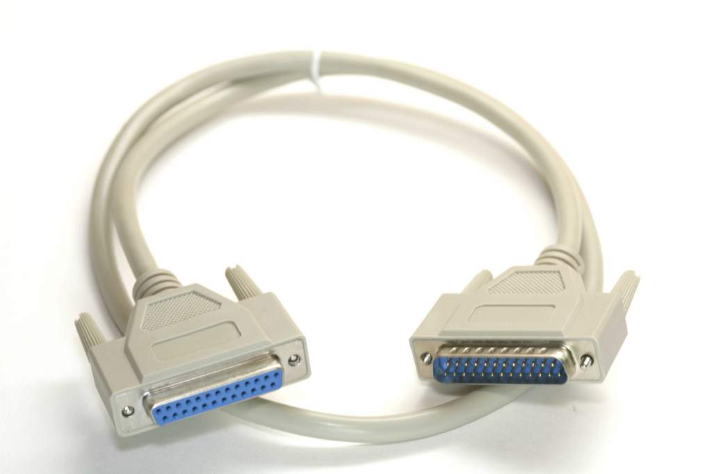 3FT DB25-Male to DB25-Female Cable Beige