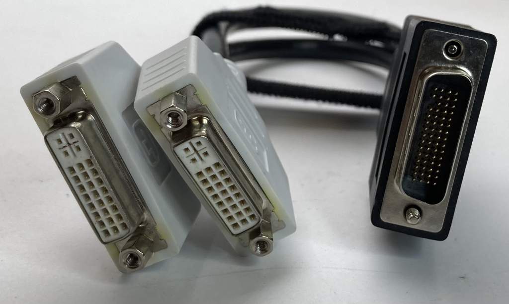 LFH-59 Cable DMS-59 DY599A NVIDIA-PNY-HP DVI Splitter