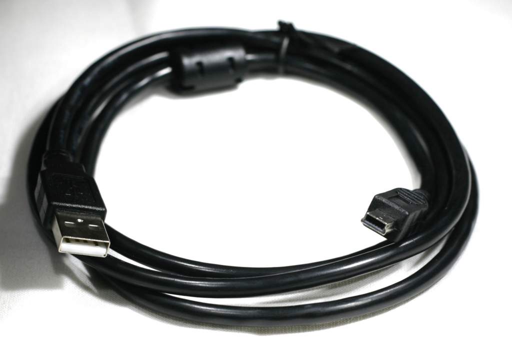 USB GPS Cable Generic MINI-B 5-Wire Dual Ferrite PCCables.com