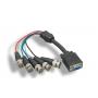 5 BNC-M to SUPER VGA HD15-F Cable 1FT