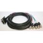DVI-A to 5-BNC Cable Ferrite 10FT Black