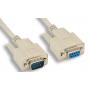 3FT DB9-Male to DB9-Female Serial Cable Beige