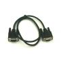 3FT DB9M to DB9F Serial Cable Black Extension