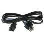 6FT Standard Power Cord Cable Black UL cUL SVT