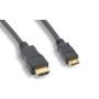 HDMI Type-C Male to HDMI Type-A Male Adapter Cable 18 inch