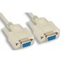 Serial Null Modem Cable 25FT DB9F DB9F