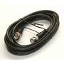 RG58 Coax BNC Cable 10FT Black Molded A/U