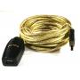 USB 2.0 ACTIVE Extension Cable Premium Gold 16FT 5M Goldx