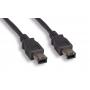 15FT Firewire 400 6Pin Male to Male IEEE-1394a iLINK Cable Cord PC Mac Black 6P