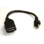 USB-A Female to Micro-B Male Converter OTG Adapter Cable